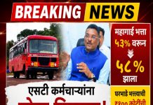 मोठा दिलासा! एसटी कर्मचाऱ्यांच्या महागाई भत्त्यात ५ टक्क्यांची वाढ