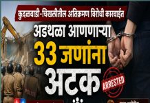 कुदळवाडी-चिखलीतील अतिक्रमण कारवाईला विरोध; ३३ जणांना अटक